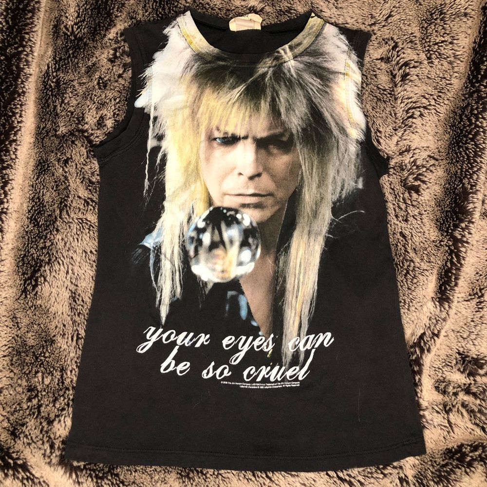Vintage David Bowie Labyrinth sleeveless shirt